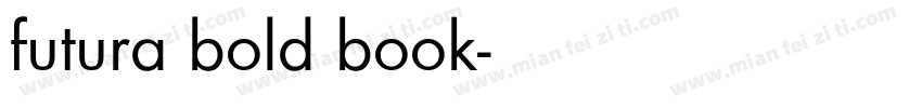 futura bold book字体转换